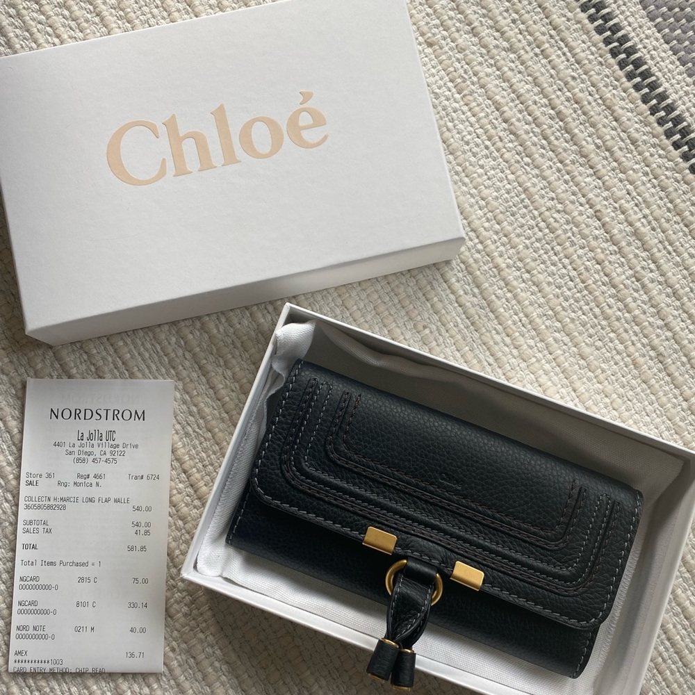 Chloe Marcie Wallet- Black- Brand New!!
